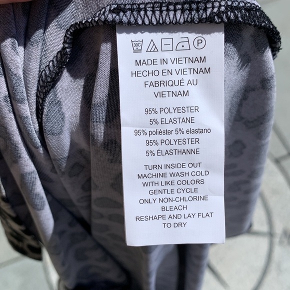 MICHAEL MICHAEL KORS Gunmetal Leopard Print T-Shirt - Picture 12 of 14